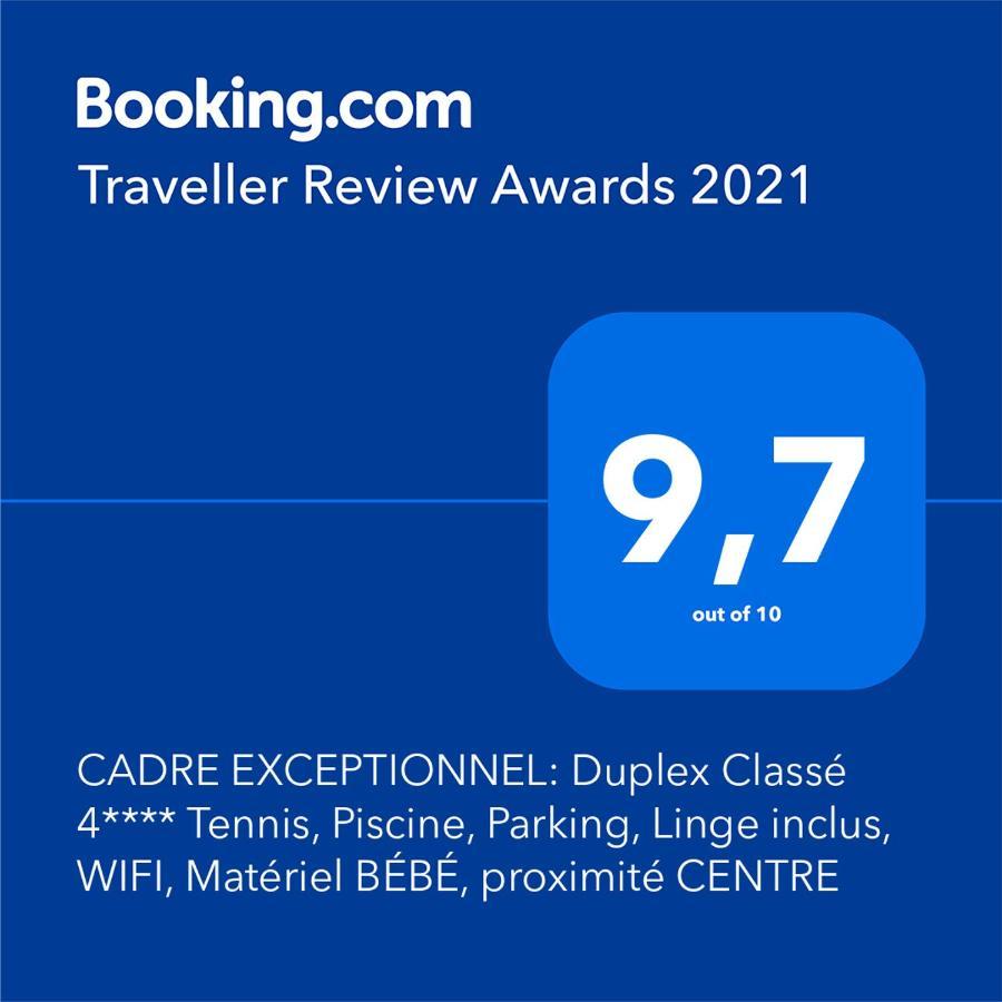 Cadre Exceptionnel: Duplex Classe 4**** Tennis, Piscine, Parking, Linge Inclus, Wifi, Materiel Bebe, Proximite Centre 多维尔 外观 照片